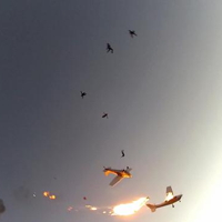 crash in the sky